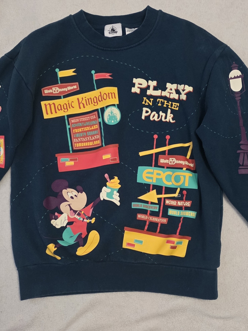Disney' Navy 'Play in the Park' Sweatshirt - Magic Kingdom & EPCOT